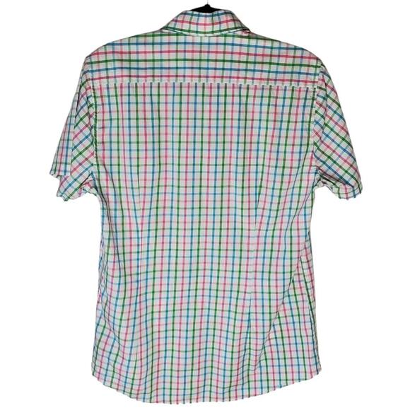 BARBOUR short sleeve checkered Multicolor button down short sleeve S - Picture 6 of 12